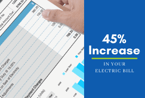 45% Increase in electric bill